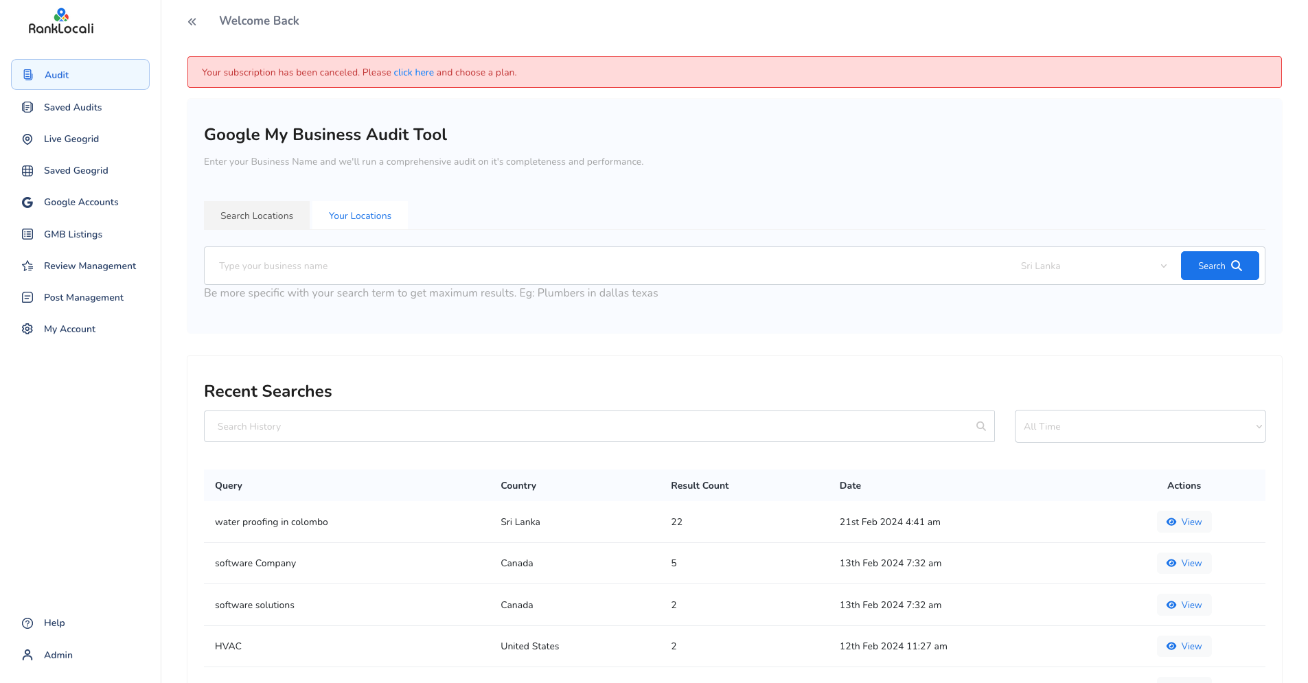 RankLocali – Google Business Listing Management SaaS Full Image