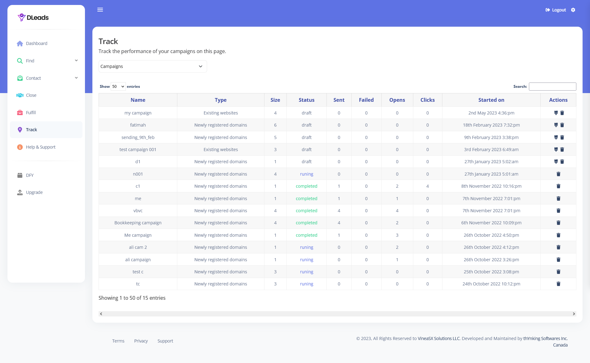 Track Campaign Performance